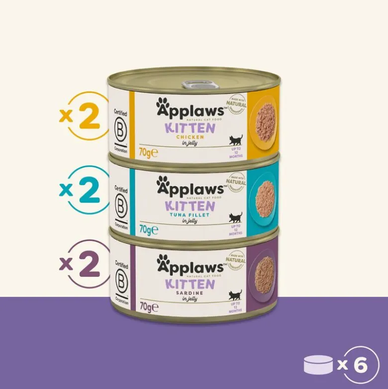 Applaws Kitten dåser i gelé 6 x 70 g