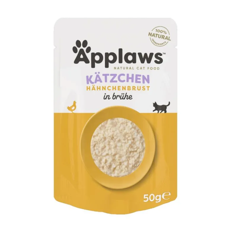 Applaws Natural Kitten i bouillon 12 x 50 g