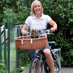 Aumüller Hunde-cykelkurv til styr med beskyttelsesgitter