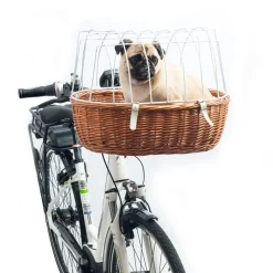 Aumüller Hunde-cykelkurv til styr med beskyttelsesgitter