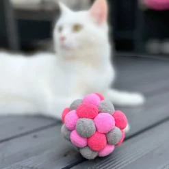 Aumüller kattelegetøjskugle Pink Plush
