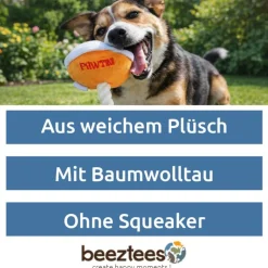 Beeztees hundelegetøj Pawtini, orange/hvid