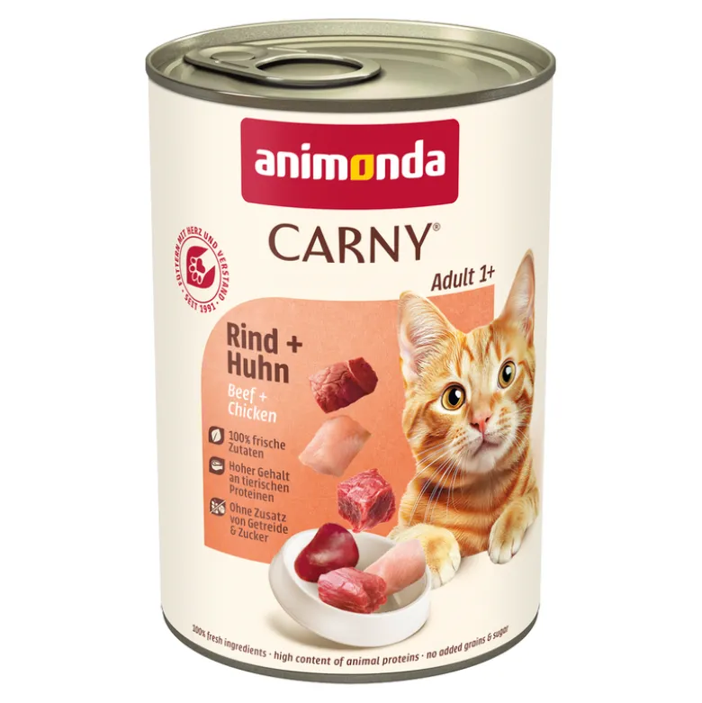 Blandet økonomipakke: 24 x 400 g Animonda Carny Adult