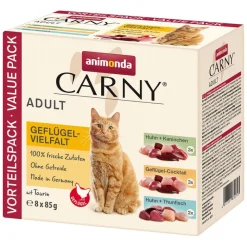 Blandet pakke: animonda Carny Pouch 8 x 85 g