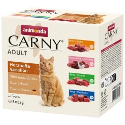 Blandet pakke: animonda Carny Pouch 8 x 85 g