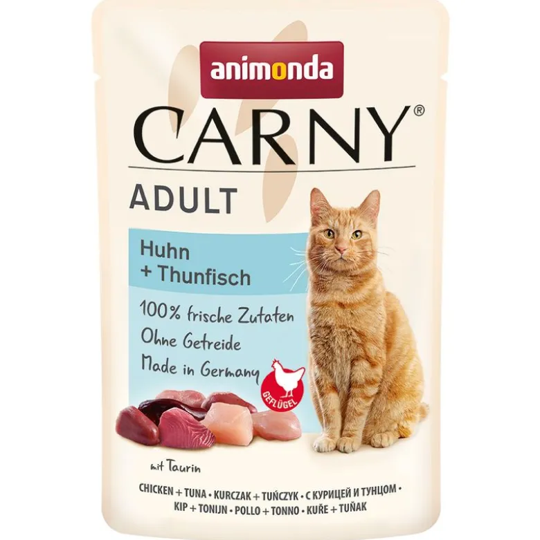 Blandet pakke: animonda Carny Pouch 8 x 85 g