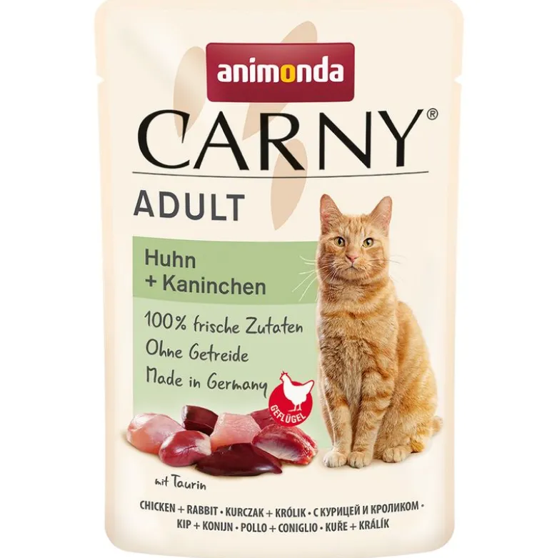 Blandet pakke: animonda Carny Pouch 8 x 85 g
