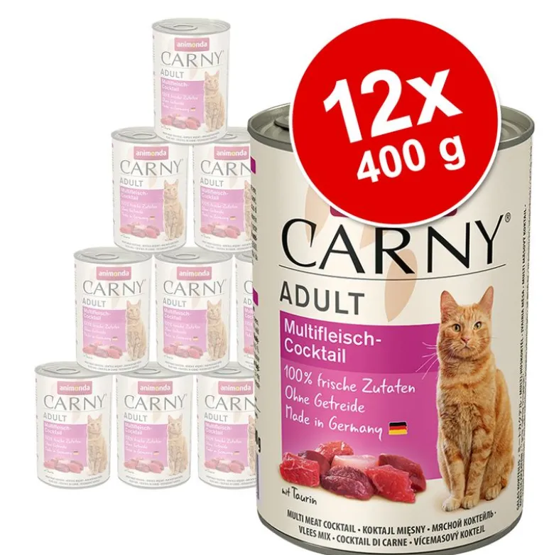 Blandet pakke: animonda Carny Adult 12 x 400 g