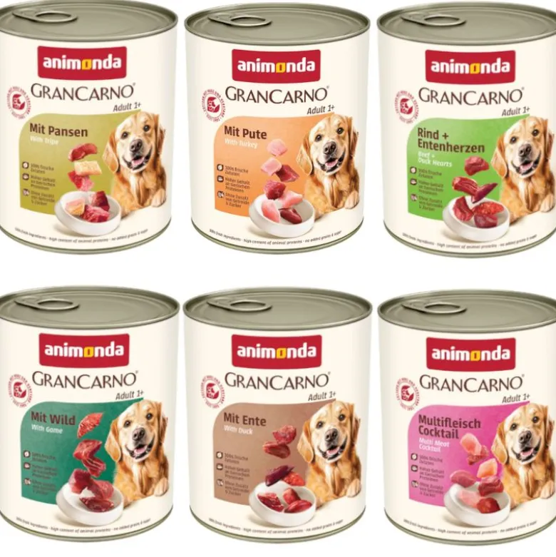 Blandet pakke: animonda GranCarno Original 12 x 800 g