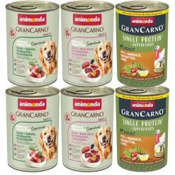 Blandet pakke: animonda GranCarno Adult Single Protein Superfoods