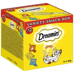 Blandet pakke: Dreamies (kylling, ost, laks)