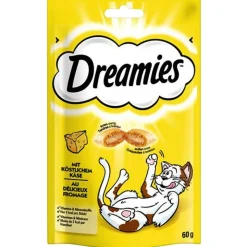 Blandet pakke: Dreamies (kylling, ost, laks)