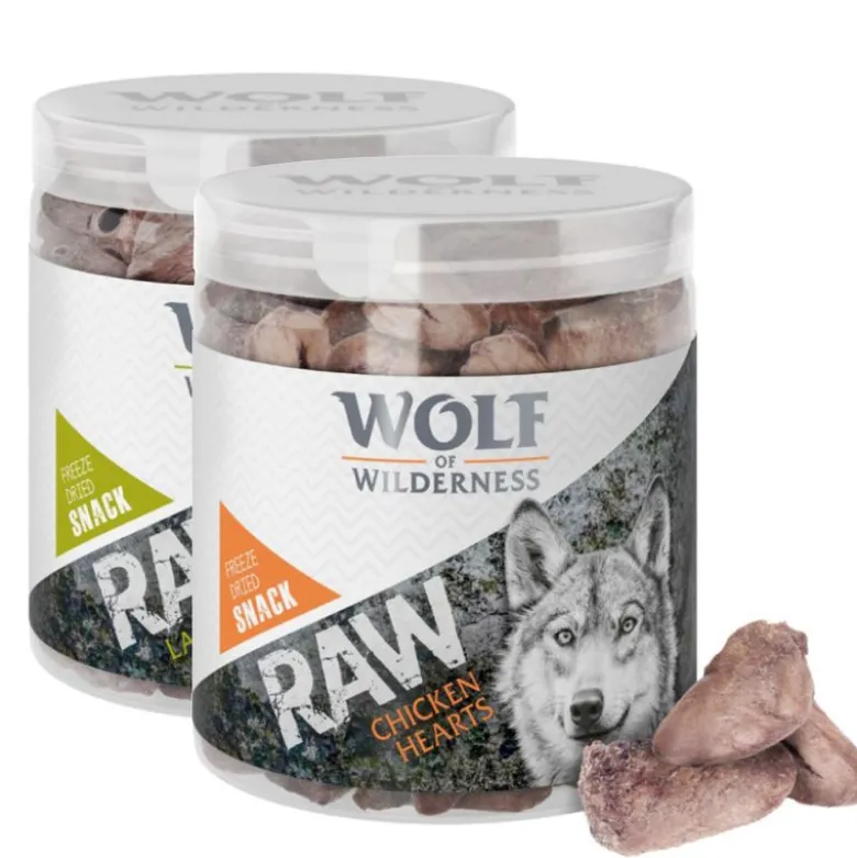 Blandet pakke med 2 slags: Wolf of Wilderness - Raw Snacks