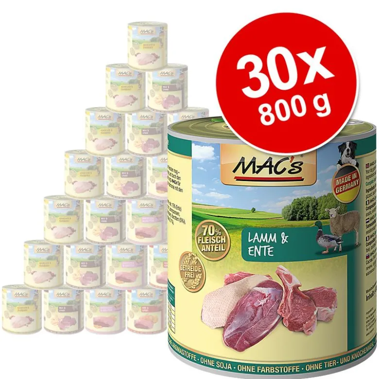 Blandet pakke: 30 x 800 g MAC's Adult
