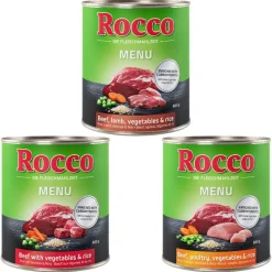 Blandet prøvepakke: Rocco Menu 6 x 800 g
