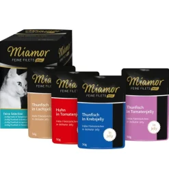 Blandet prøvepakke: 8 x 50 g Miamor Fine Fileter Mini