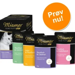 Blandet prøvepakke: 8 x 50 g Miamor Fine Fileter Mini