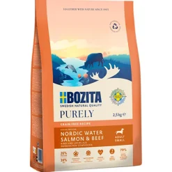 Bozita Grain Free Laks & Okse til små hunde