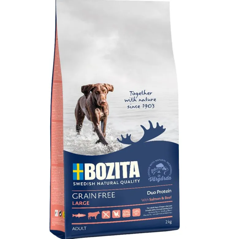 Bozita Grain Free Laks & Okse til store hunde