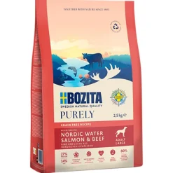 Bozita Grain Free Laks & Okse til store hunde