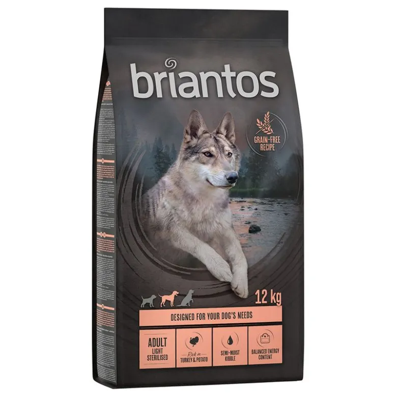 Briantos Adult Light/Sterilised Kalkun & Kartoffel - KORNFRI