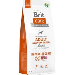 Brit Care Dog Hypoallergenic Adult Medium Breed Lam & Ris
