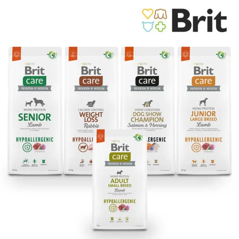 Brit Care Dog Hypoallergenic Adult Medium Breed Lam & Ris