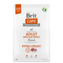Brit Care Dog Hypoallergenic Adult Medium Breed Lam & Ris