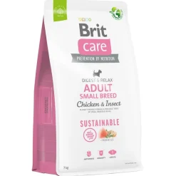 Brit Care Dog Sustainable Adult Small Breed Kylling & Insekter