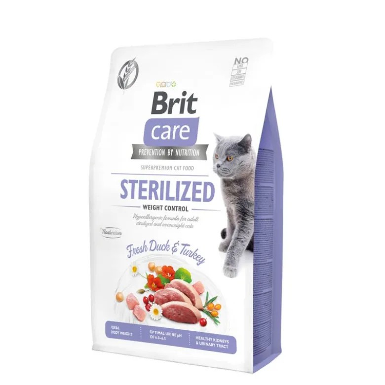 Brit Care Sterilized Weight Control med and og kalkun