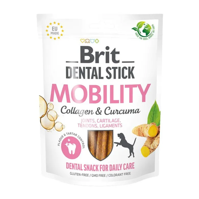 Brit Dental Stick Mobility med gurkemeje & kollagen