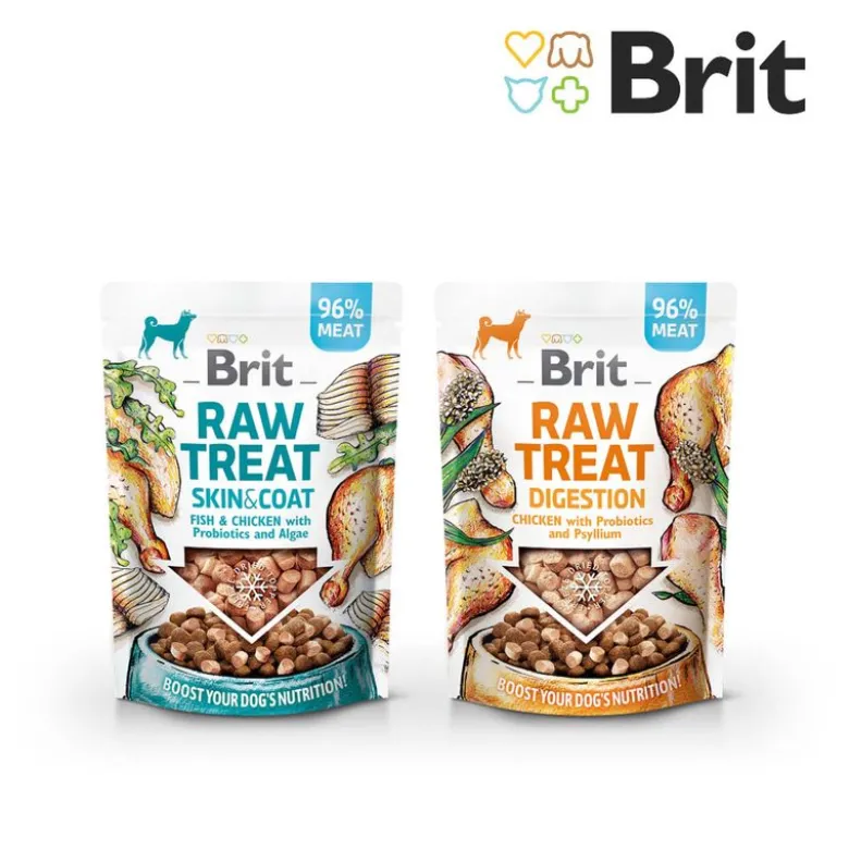 Brit Raw Treat Skin & Coat Freeze-dried Treat and Topper