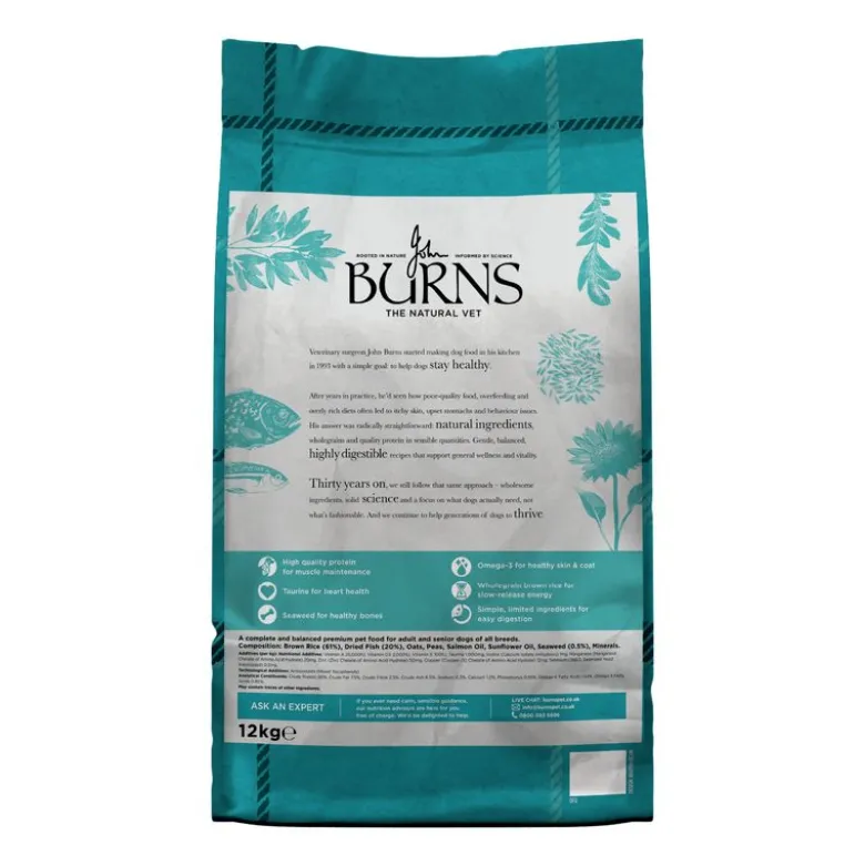 Burns Adult & Senior Original Fisk & brune ris
