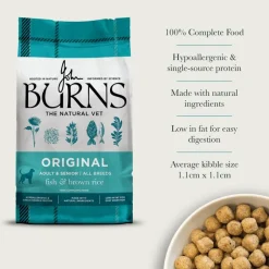Burns Adult & Senior Original Fisk & brune ris