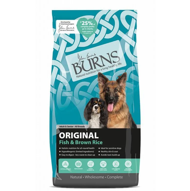 Burns Adult & Senior Original Fisk & brune ris