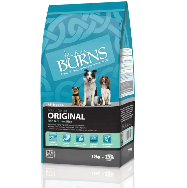 Burns Adult & Senior Original Fisk & brune ris