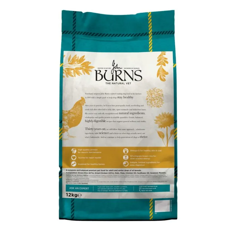 Burns Adult & Senior Original kylling & brune ris