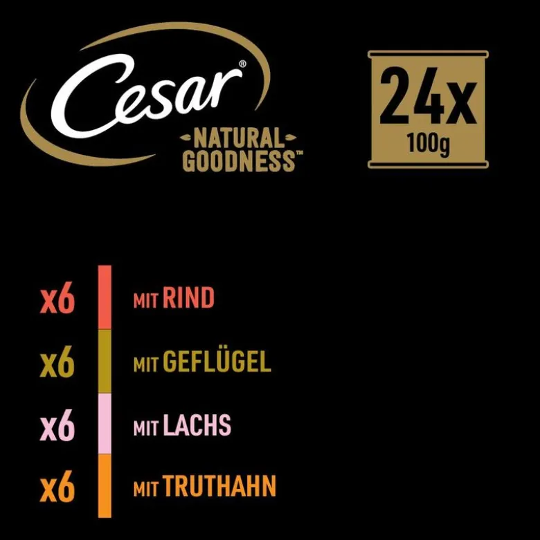 Cesar Natural Goodness kornfri med superfoods 24 x 100 g