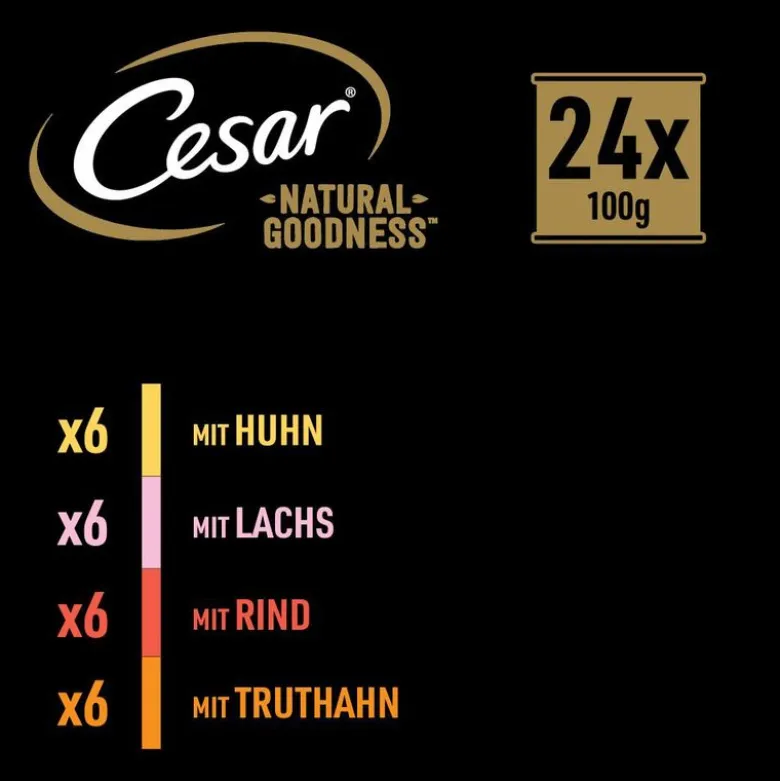 Cesar Natural Goodness kornfri med superfoods 48 x 100 g