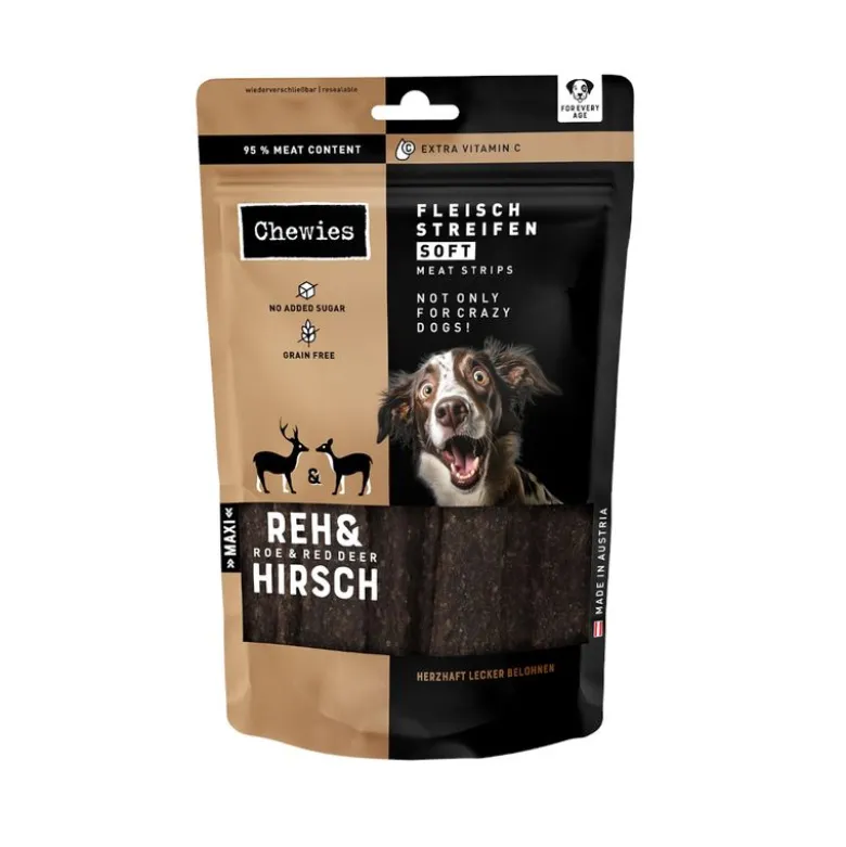 Chewies kødstrimler Soft 150 g