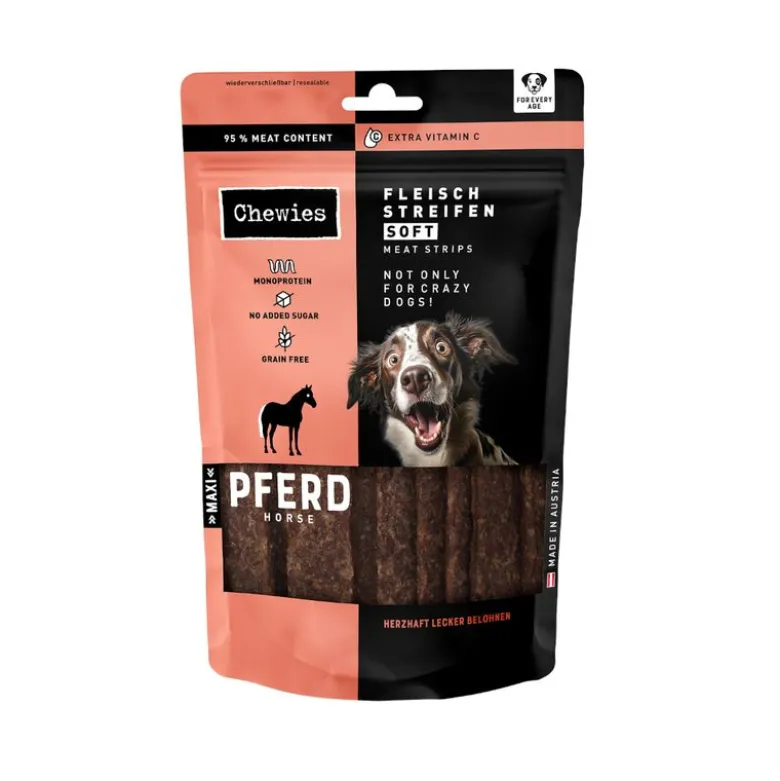 Chewies kødstrimler Soft 150 g