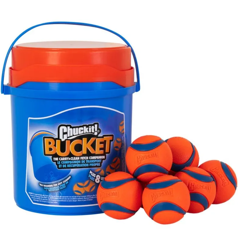 CHUCKIT! Spand med 8 Ultra-bolde