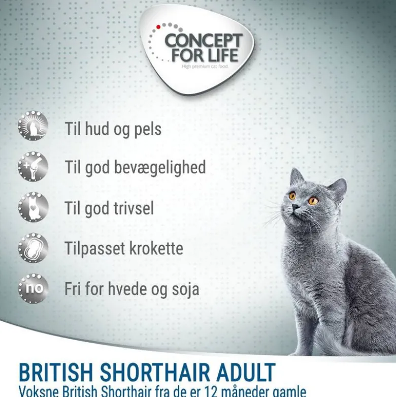 Concept for Life British Shorthair Adult - FORBEDRET OPSKRIFT!