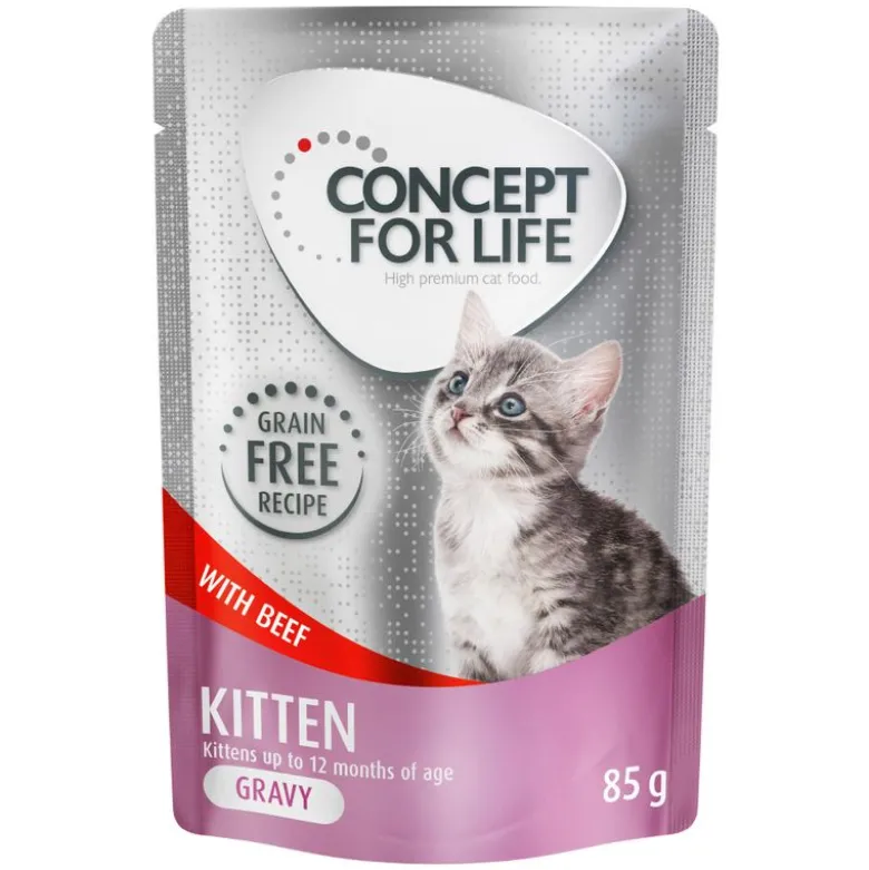 Concept for Life Kitten Okse i sauce - Kornfri