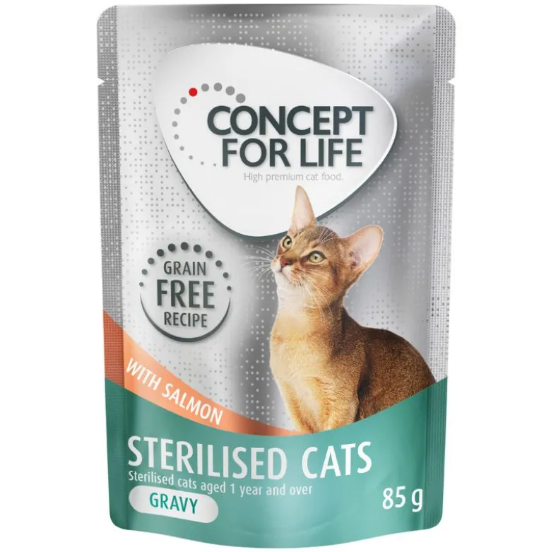 Concept for Life Sterilised Cats Laks i sauce - Kornfri