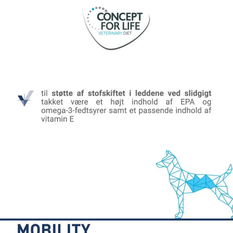 Concept for Life Veterinary Diet Dog Mobility