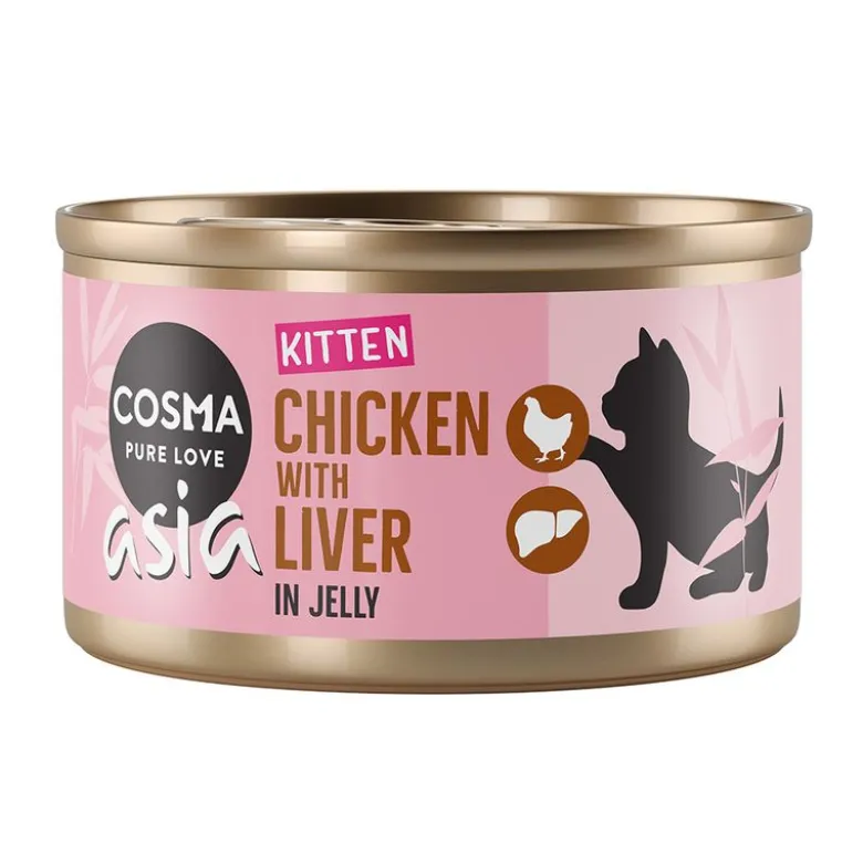 Cosma Asia Kitten i gelé 6 x 85 g