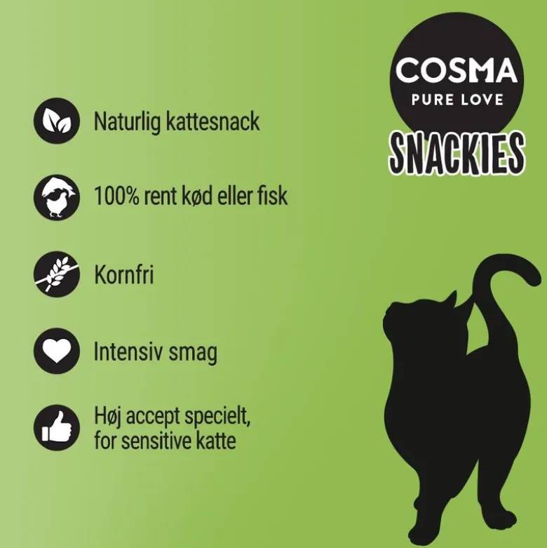 Cosma snackies - naturlige kattesnacks