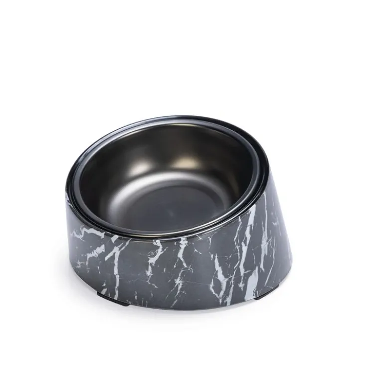 Designed by Lotte melamin katteskål Vita, sort