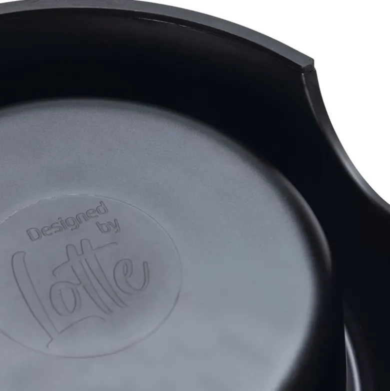 Designed by Lotte melamin katteskål Vita, sort